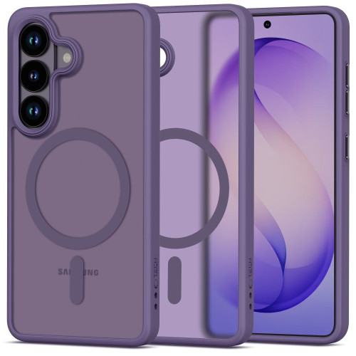 Tech-Protect Magmat MagSafe Case for Samsung Galaxy S26 Matte Cobalt Violet
