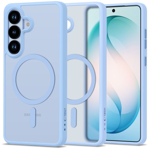 Tech-Protect Magmat MagSafe Case for Samsung Galaxy S26 Matte Sky Blue