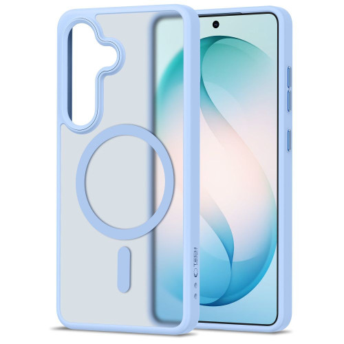 Tech-Protect Magmat MagSafe Case for Samsung Galaxy S26 Matte Sky Blue