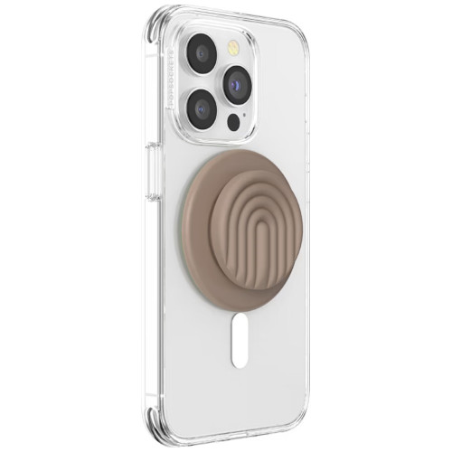 Uchwyt i podstawka do telefonu           Popsockets MagSafe Round PopOut Latte Curves MagSafe beżowy