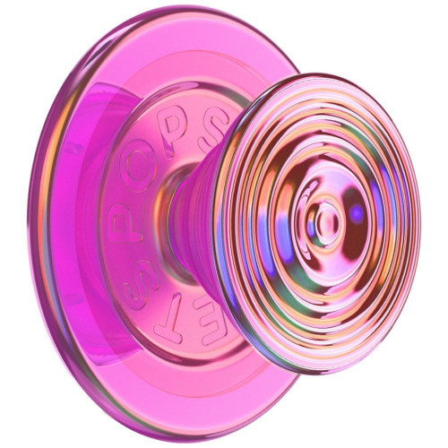 Uchwyt i podstawka do telefonu           Popsockets Round Ripple Iridescent Aviation Opalescent MagSafe różowy