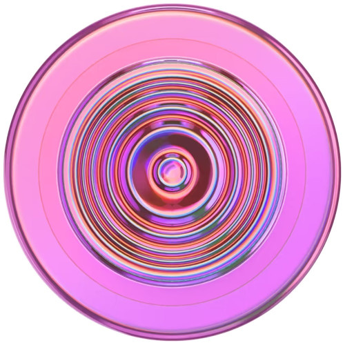 Uchwyt i podstawka do telefonu           Popsockets Round Ripple Iridescent Aviation Opalescent MagSafe różowy