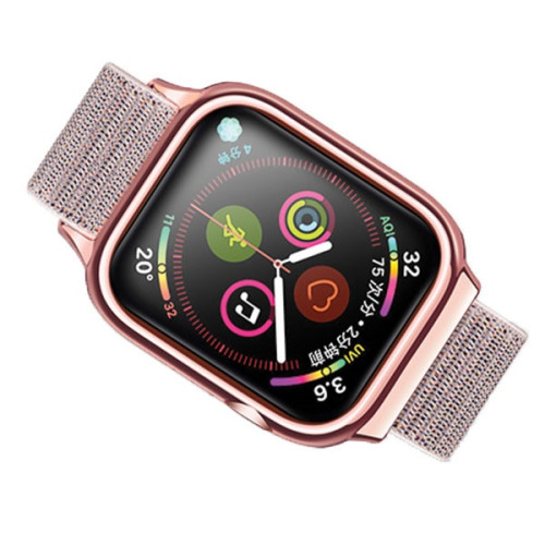 USAMS Strap with case for Apple Watch 4/5/6/7/SE 44/45mm. rose gold ZB74IW4 (US-ZB074)