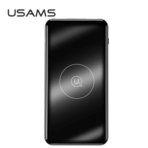 USAMS Powerbank indukcyjny PB27 10000mAhQC3.0+PD 10W Fast Charge czarny/black 10KCD8801 (US-CD88)