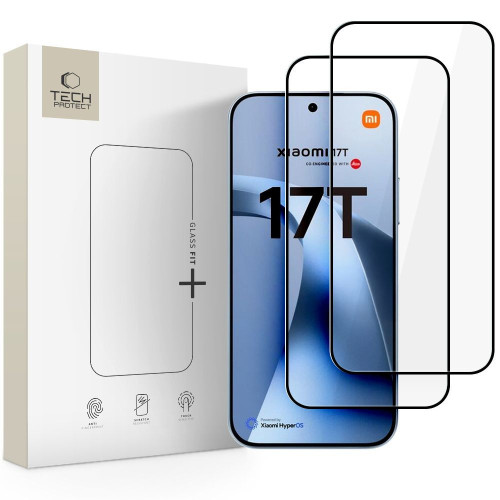 Tech-Protect Glass Fit+ 2-pack Xiaomi 17t Black