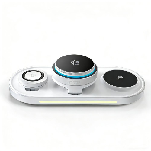 Tech-protect A51 Arcticboost 3in1 Magnetic Magsafe Wireless Charger 25w Qi2.2 White