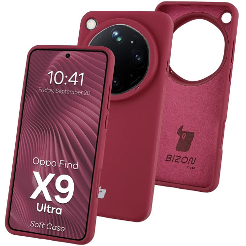 Silicone Bison Soft Case for Oppo Find X9 Ultra, back