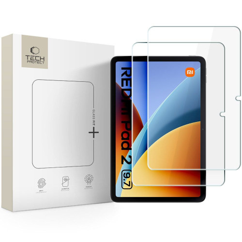SzkŁo Hartowane Tech-protect Glass Fit+ 2-pack Xiaomi Redmi Pad 2 9.7 Clear