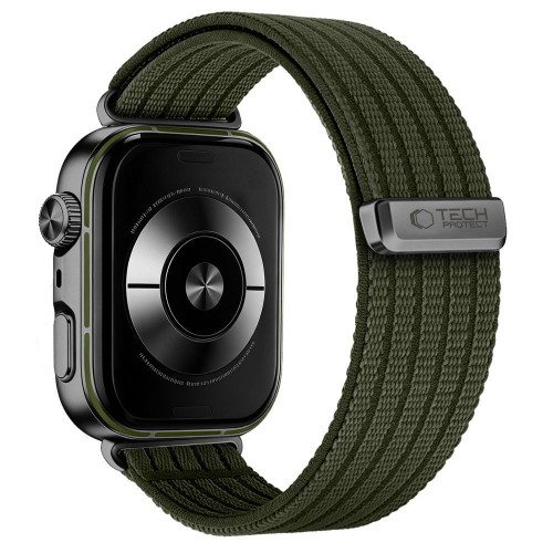 Tech-protect Nylon Huawei Watch Fit 3 / 4 / 4 Pro / 5 / 5 Pro Military Green