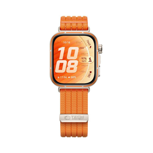 Tech-protect Nylon Huawei Watch Fit 3 / 4 / 4 Pro / 5 / 5 Pro Orange