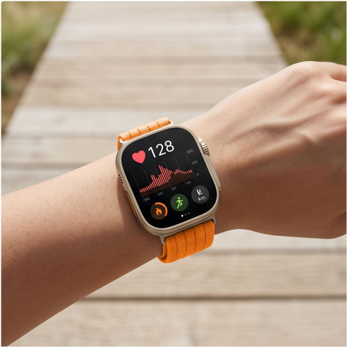 Tech-protect Nylon Huawei Watch Fit 3 / 4 / 4 Pro / 5 / 5 Pro Orange