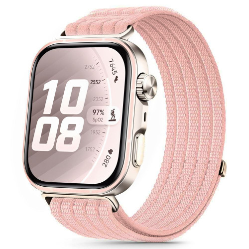 Tech-protect Nylon Huawei Watch Fit 3 / 4 / 4 Pro / 5 / 5 Pro Light Pink