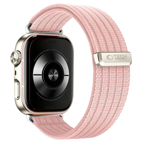 Tech-protect Nylon Huawei Watch Fit 3 / 4 / 4 Pro / 5 / 5 Pro Light Pink