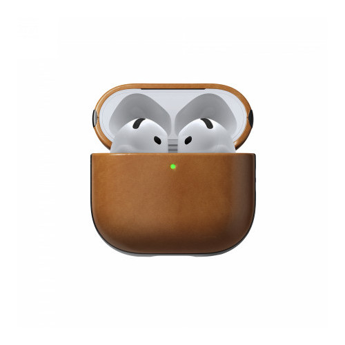 NOMAD Modern Leather Case - skórzane etui do Apple AirPods 4 (english tan-c)