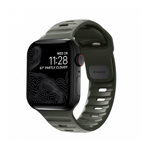 NOMAD Sport Band - pasek do Apple Watch 46mm/49mm z FKM (ash green)