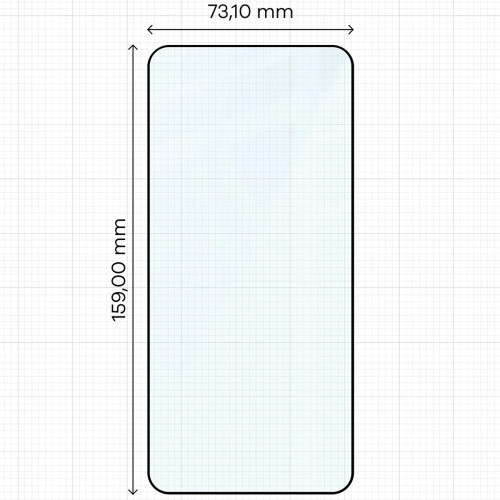 Tempered glass Bizon Glass Edge for Oppo Find X9 Ultra, installation on the screen