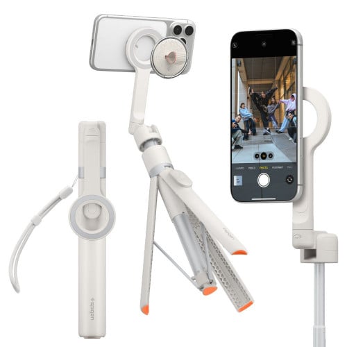 Etui Spigen S582w Bluetooth Selfie Stick Tripod Dune Beige