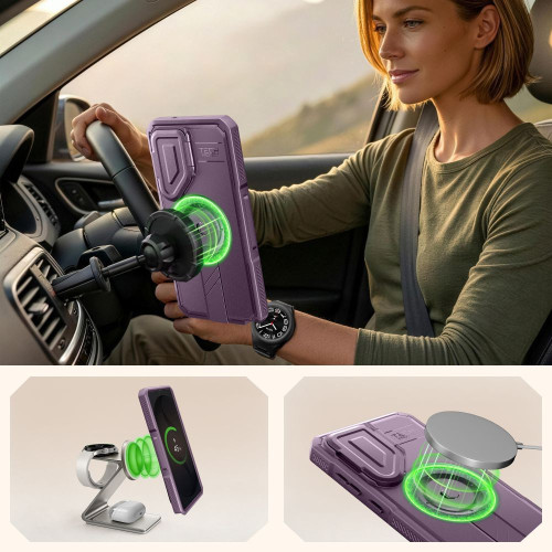 Tech-protect Kevlar Magsafe 2-set Galaxy S26 Ultra Violet