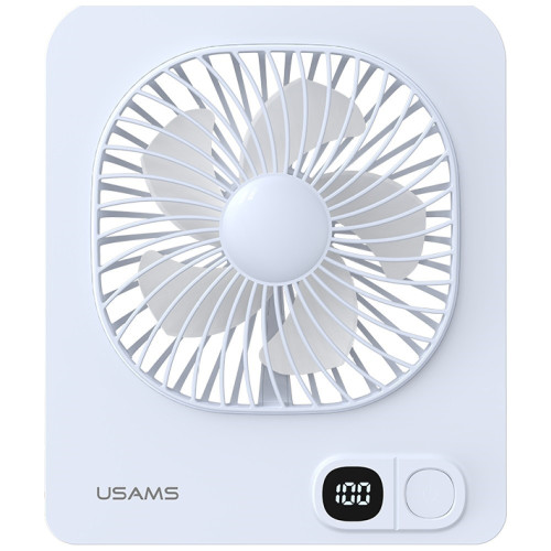 USAMS desk fan with magnetic mounting and 180-degree adjustment