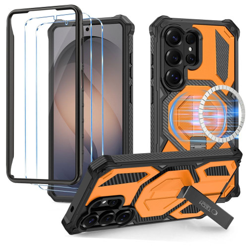 Tech-protect Magblast Magsafe + Glass 2-pack Galaxy S26 Ultra Black/orange
