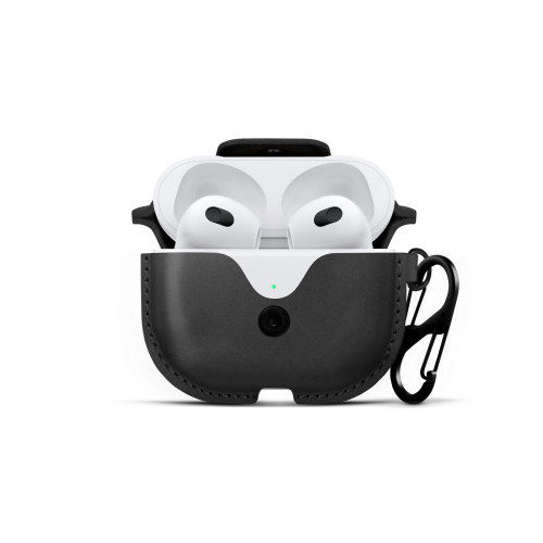 Twelve South AirSnap - skórzane etui ochronne do Apple Airpods (3. Gen), (black)