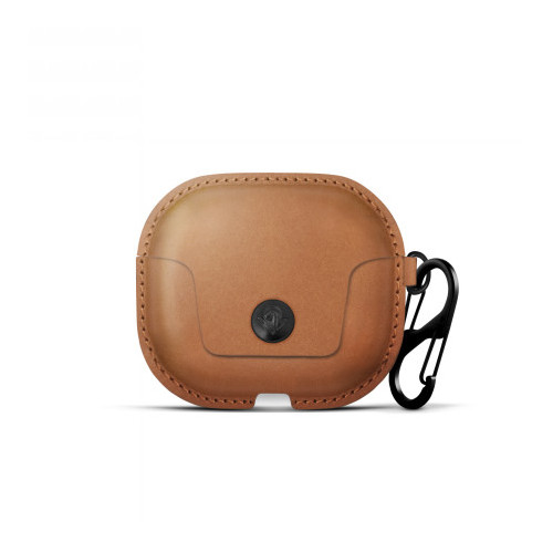 Twelve South AirSnap - skórzane etui ochronne do Apple Airpods (3. Gen), (cognac)