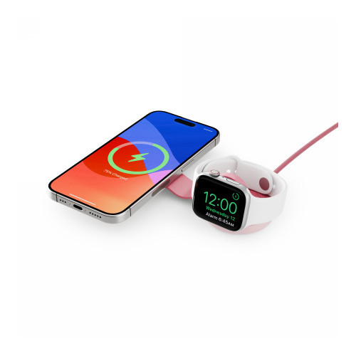 Twelve South ButterFly SE - ładowarka bezprzewodowa Qi2 do dwóch urządzeń kompatybilna z MagSafe, kabel USB-C w zestawie 