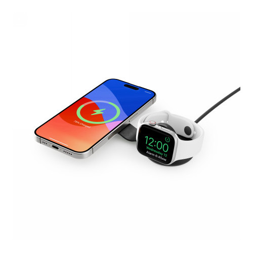 Twelve South ButterFly SE - vezeték nélküli Qi2 töltő két eszközhöz, kompatibilis a MagSafe-szel, USB-C kábel a csomagban 