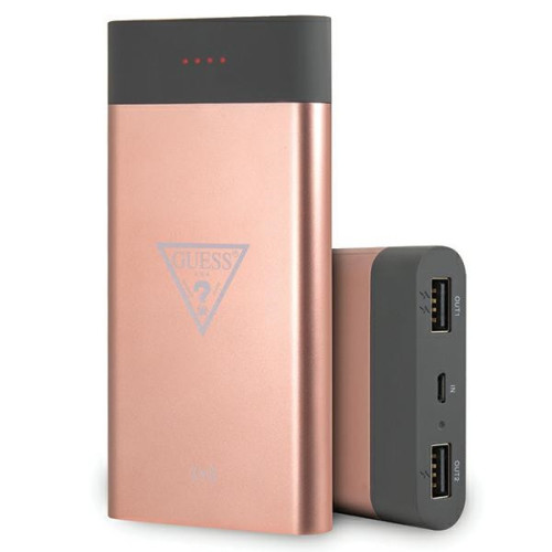 Guess Powerbank indukcyjny GUL24WPB8TLRG8000mAh różowy/pink