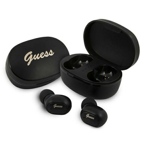 Guess Bluetooth headphones GUTWST30BKTWS + docking station black/black