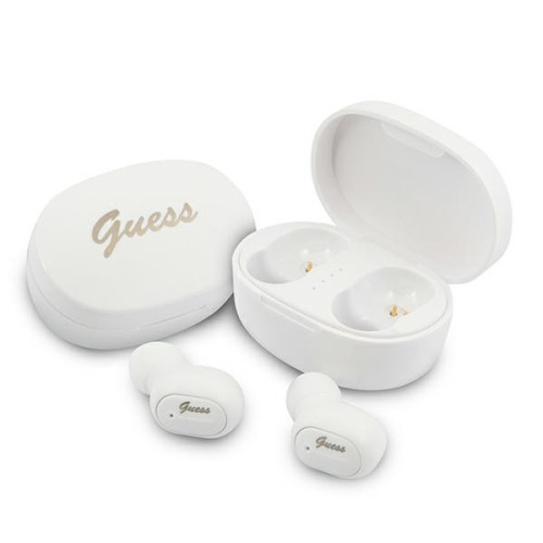 Guess Bluetooth headphones GUTWST30WHTWS + docking station white/white