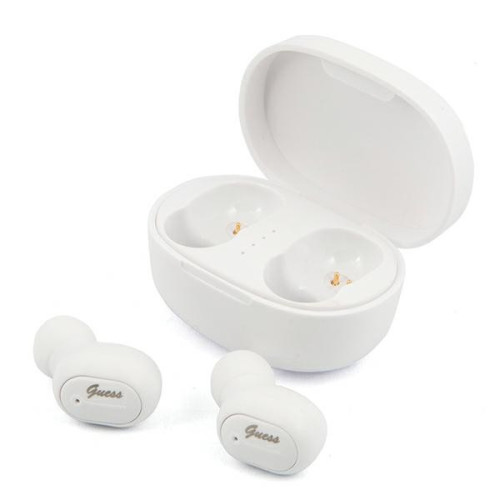 Guess Bluetooth headphones GUTWST30WHTWS + docking station white/white