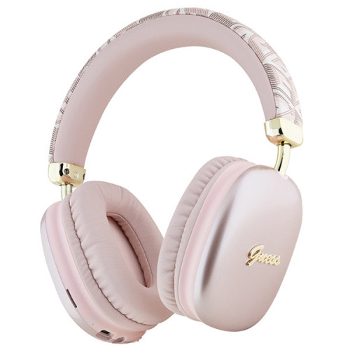 Guess fejhallgató BluetoothGUBHK1GCTCSP rózsaszín/pink Gcube Metallic Script Logo