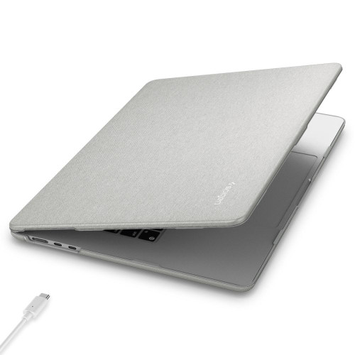 Obudowa Spigen Urban Fit do Apple MacBook Air 13 (M2/M3/M4/M5) Heather Grey