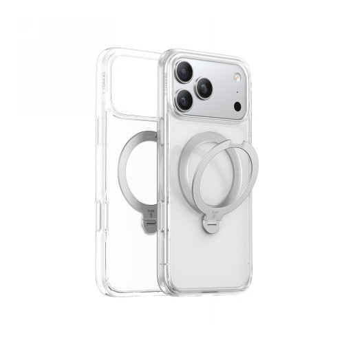 TORRAS Ostand Spin - etui do iPhone 17 Pro kompatybilne z MagSafe (clear)