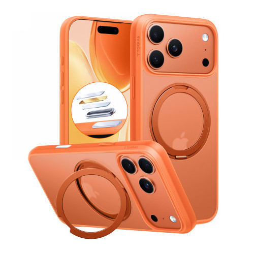 TORRAS Ostand Pro - etui do iPhone 17 Pro Max kompatybilne z MagSafe (energy orange)