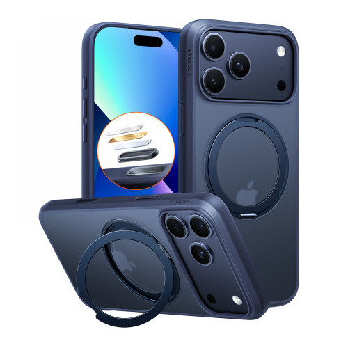 TORRAS Ostand Pro - etui do iPhone 17 Pro Max kompatybilne z MagSafe (midnight blue)