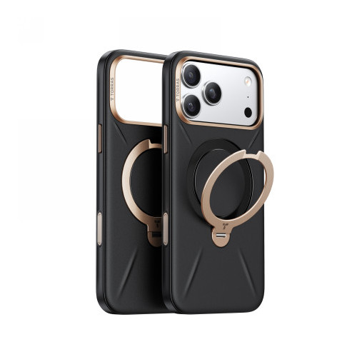 TORRAS QPro Leather - etui do iPhone 17 Pro Max kompatybilne z MagSafe (ivory black)