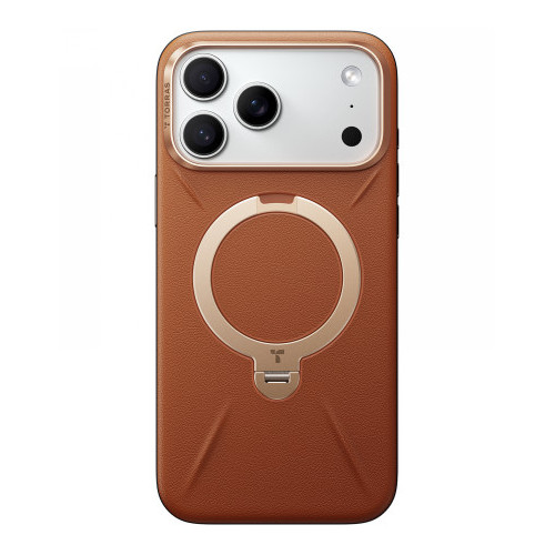 TORRAS QPro Leather - etui do iPhone 17 Pro kompatybilne z MagSafe (amber brown)