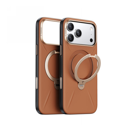 TORRAS QPro Leather - etui do iPhone 17 Pro Max kompatybilne z MagSafe (amber brown)