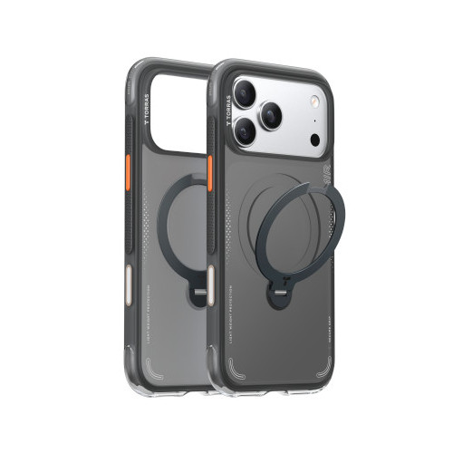 TORRAS Ostand Spin Air - etui do iPhone 17 Pro Max kompatybilne z MagSafe (shadow black)