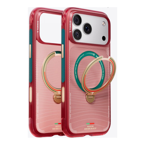 TORRAS World Cup Ostand Q3 Air - etui do iPhone 17 Pro Max kompatybilne z MagSafe (portugal red)