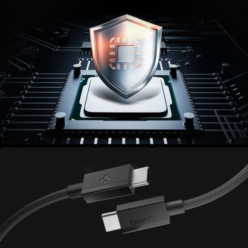 Spigen Eb6015cc Essential Type-c Cable 60w 150cm Black