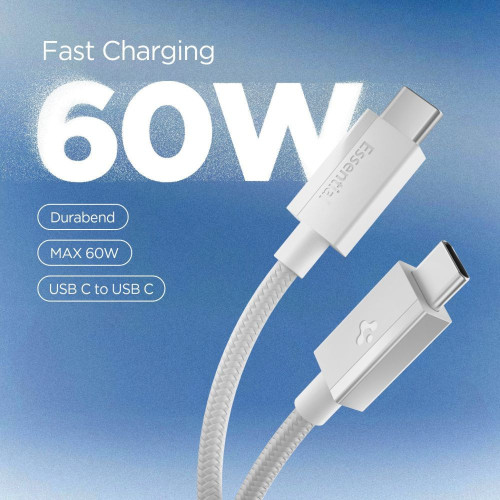 Spigen Eb6015cc Essential Type-c Cable 60w 150cm White