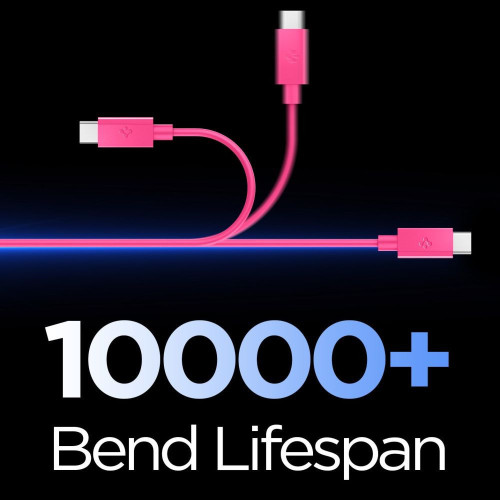 Spigen Eb6010cc Essential Type-c Cable 60w 100cm Pink