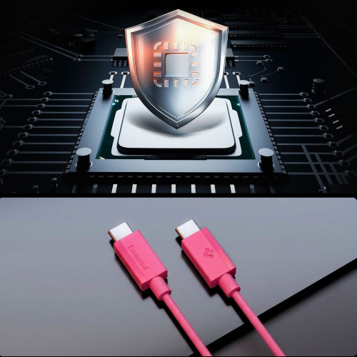Spigen Eb6010cc Essential Type-c Cable 60w 100cm Pink