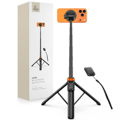 Tech-protect L03s Magsafe Bluetooth Selfie Stick Tripod Black