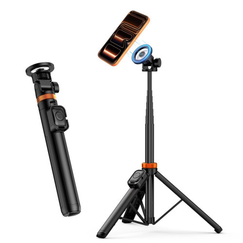 Tech-protect L03s Magsafe Bluetooth Selfie Stick Tripod Black