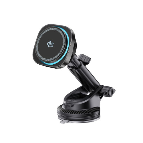 Tech-protect V20 Arcticboost Magnetic Magsafe Dashboard & Vent Car Mount Wireless Charger 25w Qi2.2 Black