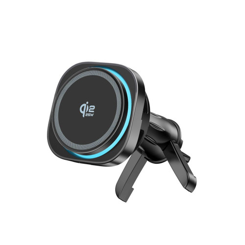 Tech-protect V20 Arcticboost Magnetic Magsafe Dashboard & Vent Car Mount Wireless Charger 25w Qi2.2 Black
